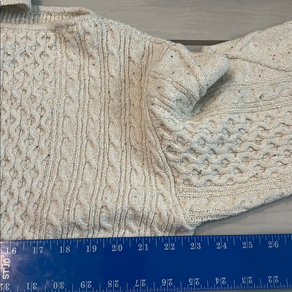 NWT Sofia Vergara Champagne Shoulder Cutout Turtleneck Sweater - Size L - Picture 10 of 11